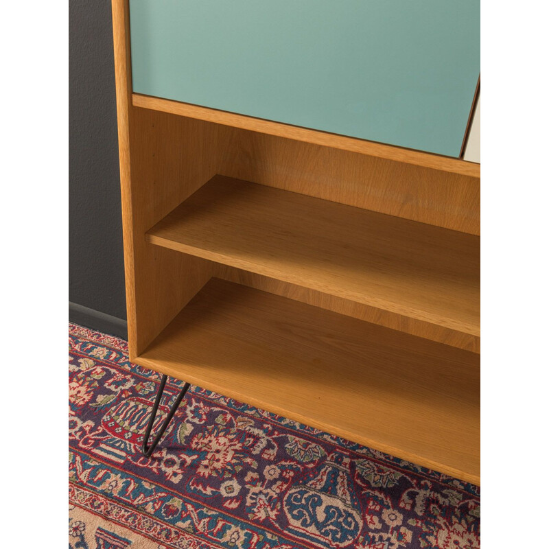 Mid century dresser WK Möbel  in oak veneer with two formica-coated doors 1960s 