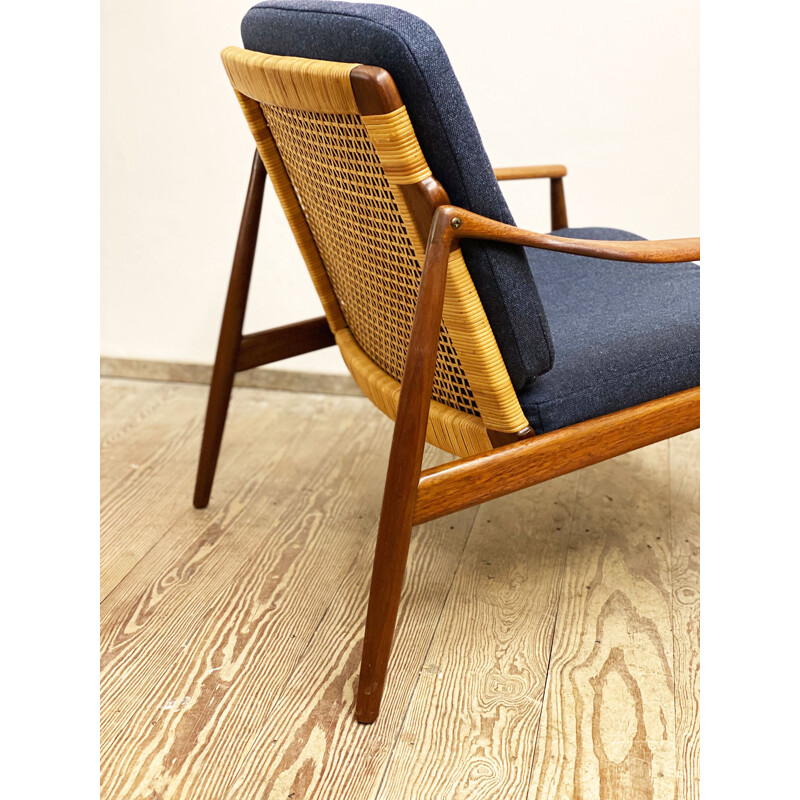 Mid century modern teak easy chair by Hartmut Lohmeyer for Wilkhahn Germany,1950s