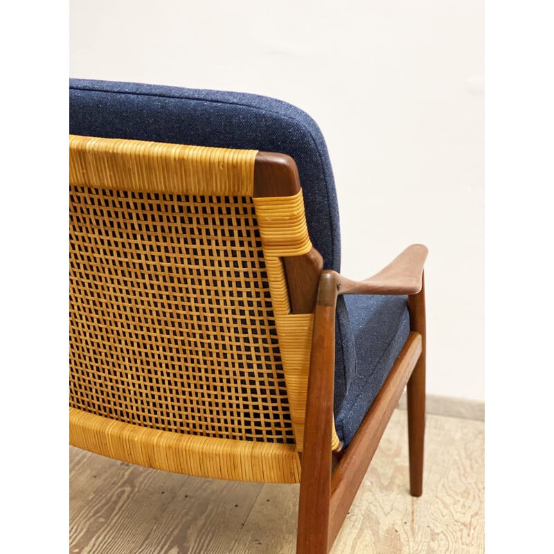 Mid century modern teak easy chair by Hartmut Lohmeyer for Wilkhahn Germany,1950s