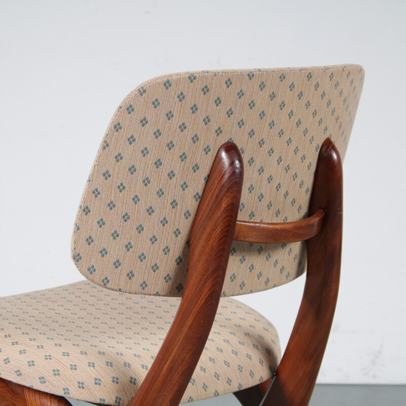 Mid century dining set by Louis van Teeffelen for Wébé, Netherlands 1950s