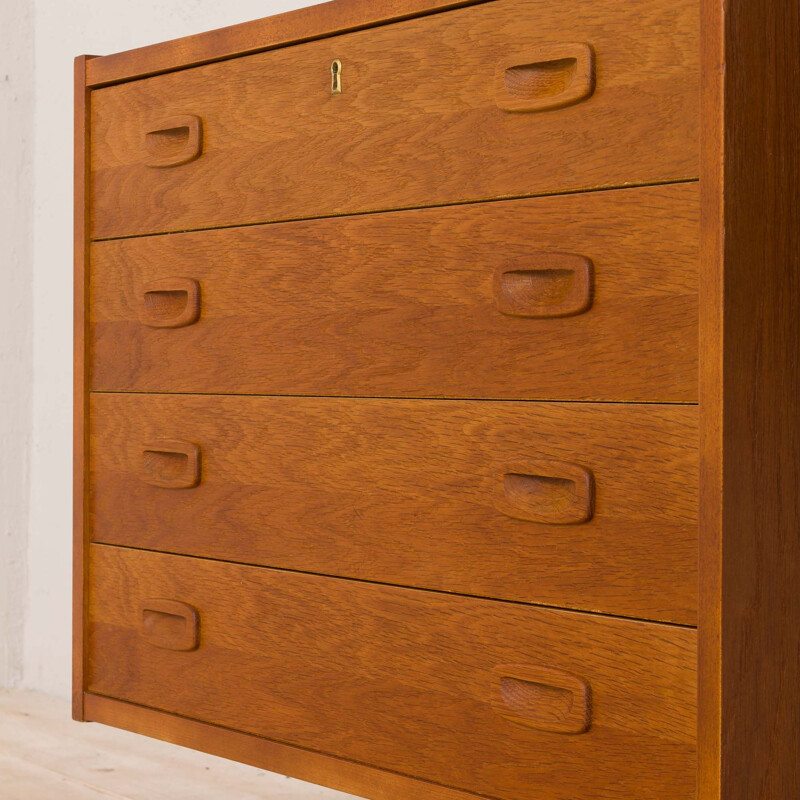 Vintage danish oak wall unit by Preben Sorensen with dresser and a console