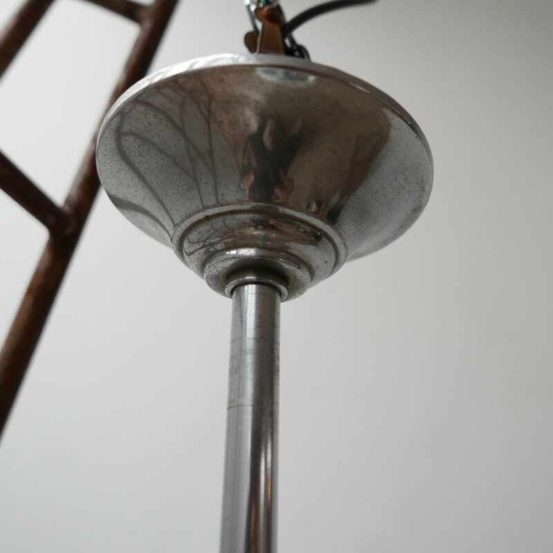  Lámpara de suspensión vintage de dos tonos, Alemania 1950