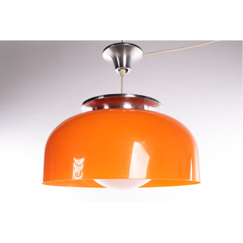 Large vintage pendant lamp by Luigi Massoni for Guzzini, Italy 1970