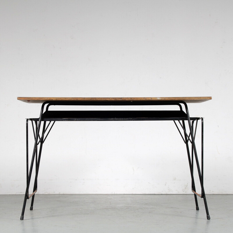 Vintage desk by Willy van der Meeren for Tubax, Belgium 1950