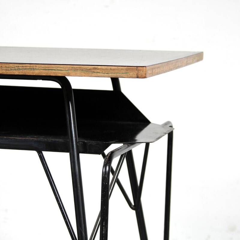 Vintage desk by Willy van der Meeren for Tubax, Belgium 1950