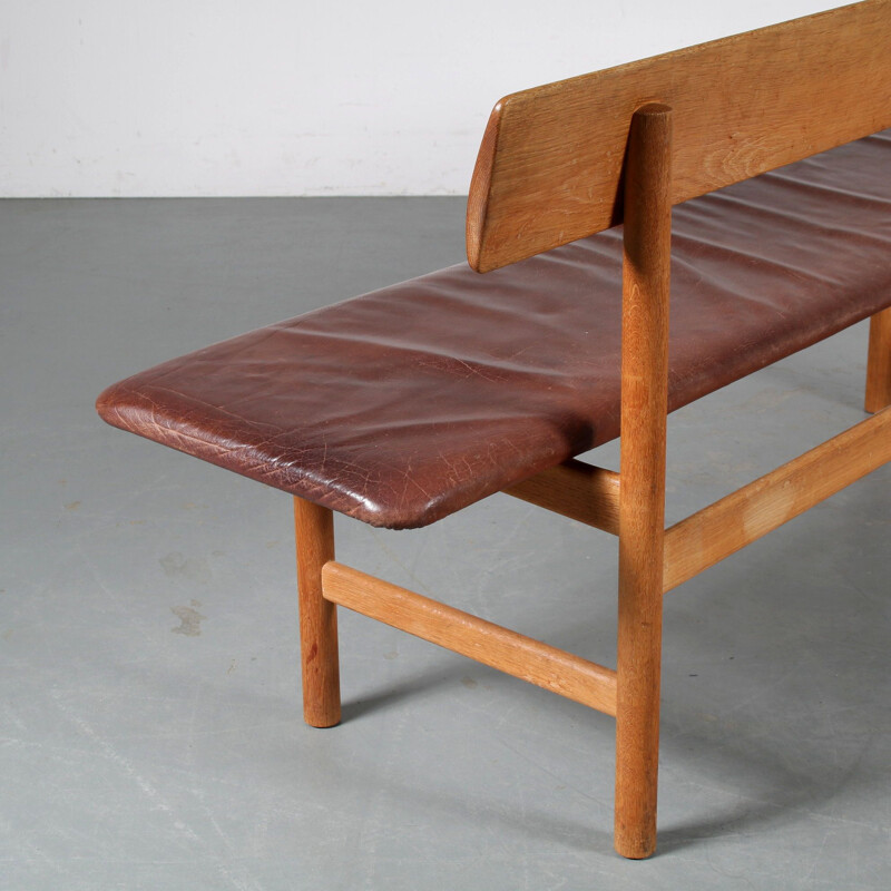 Vintage bench model 3171 by Borge Mogensen for Fredericia, Denmark 1950s