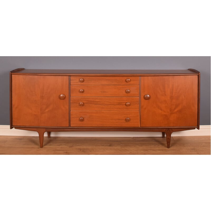 Mid century long teak sideboard by A.Younger for Afromosia