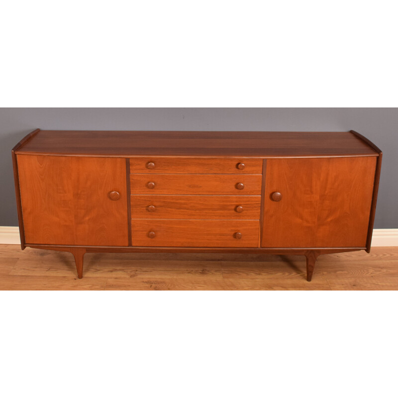 Mid century long teak sideboard by A.Younger for Afromosia