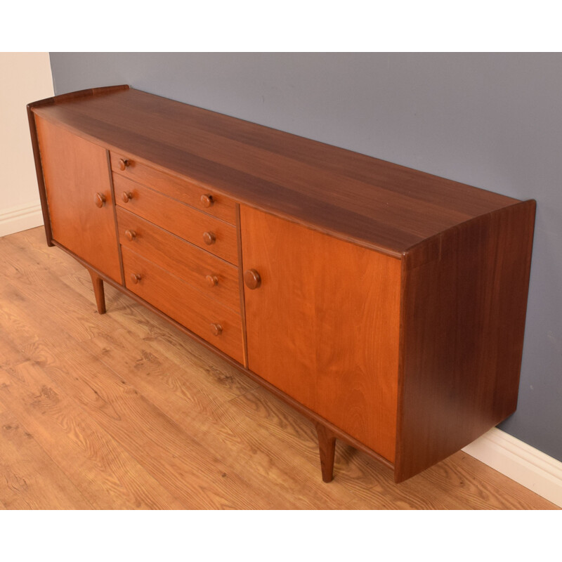 Mid century long teak sideboard by A.Younger for Afromosia