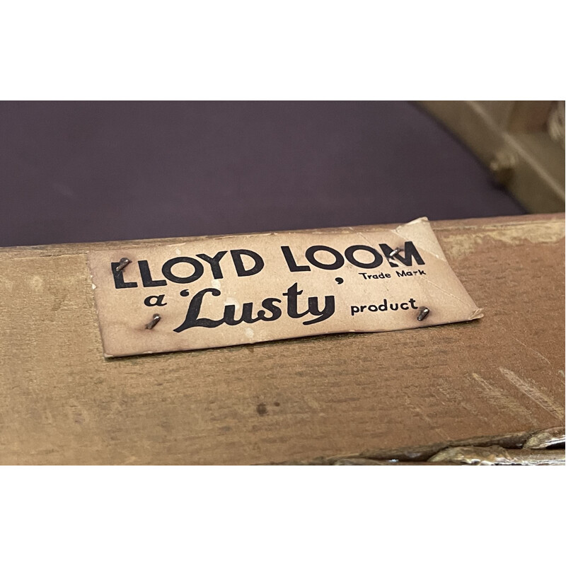Chauffeuse vintage Lloyd Loom 1930