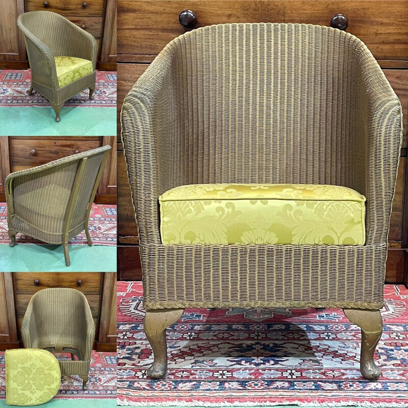 Vintage Lloyd loom armchair 1930