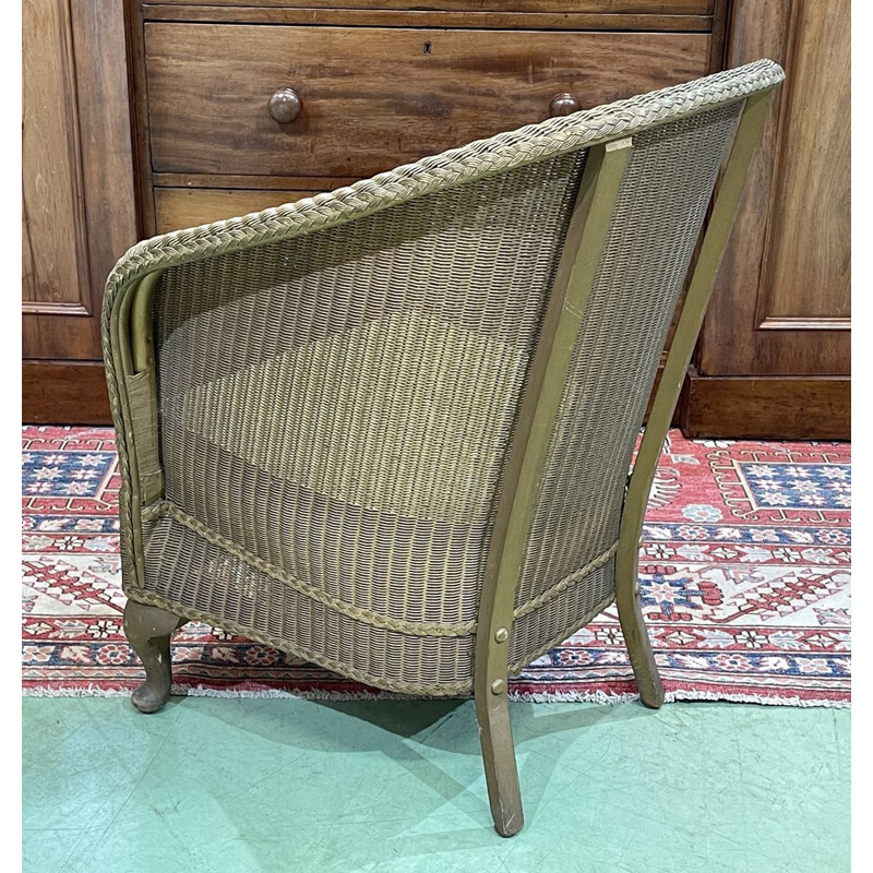 Vintage Lloyd loom armchair 1930