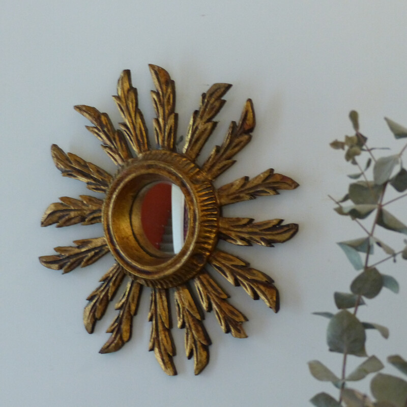  Sun gilded mirror - 1960s