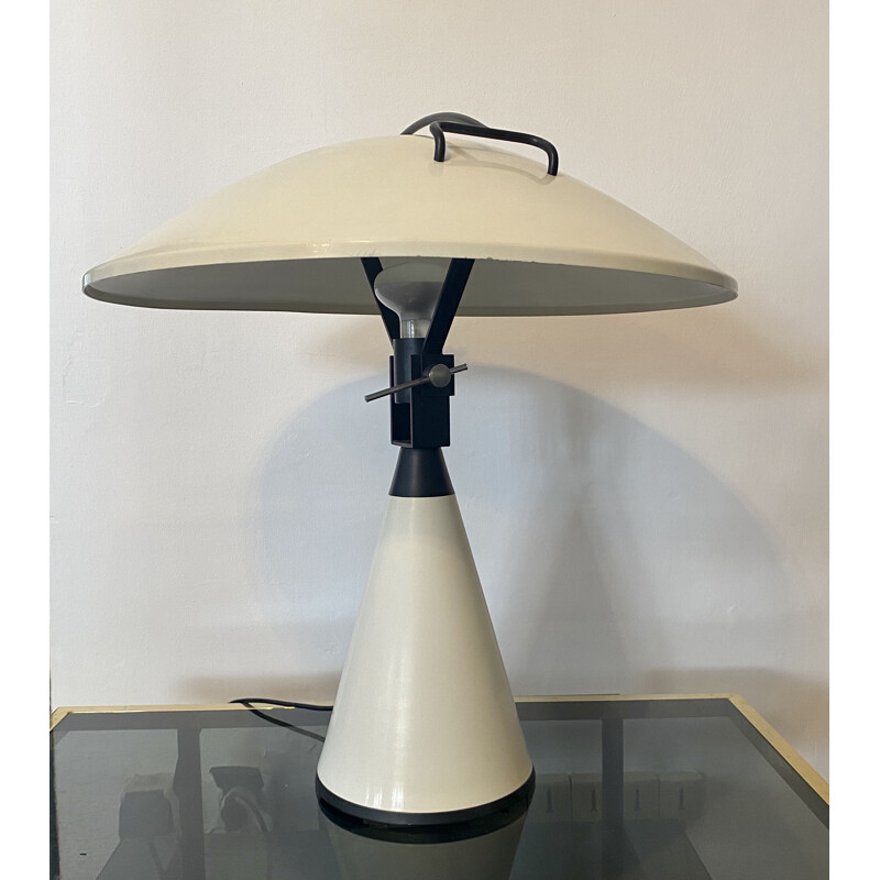 Vintage radar table lamp Martinelli Luce by Elio Martinelli