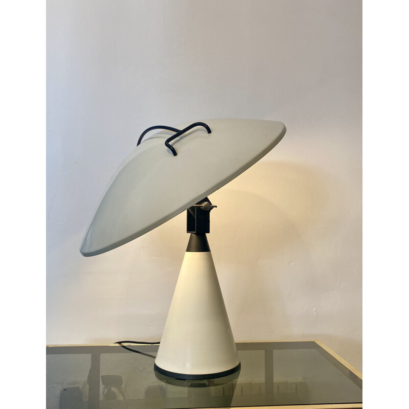 Vintage radar table lamp Martinelli Luce by Elio Martinelli