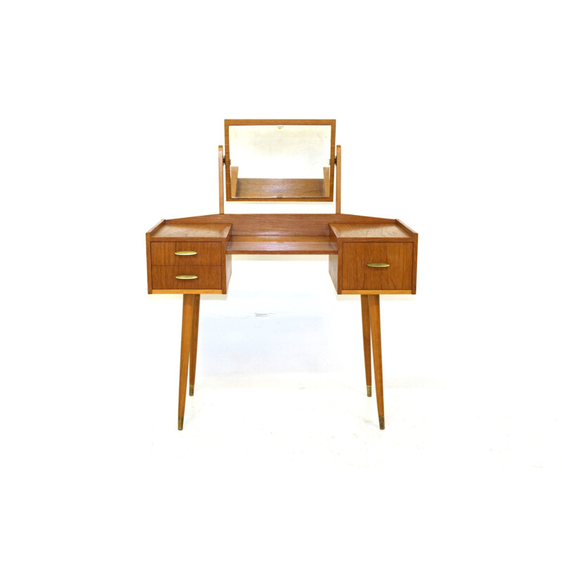 Vintage Swedish oak dressing table, 1960