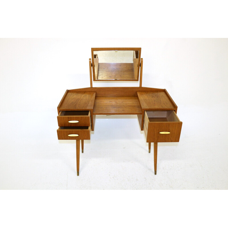 Vintage Swedish oak dressing table, 1960