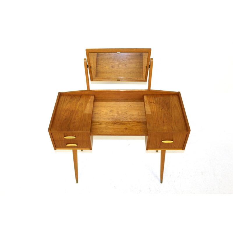 Vintage Swedish oak dressing table, 1960
