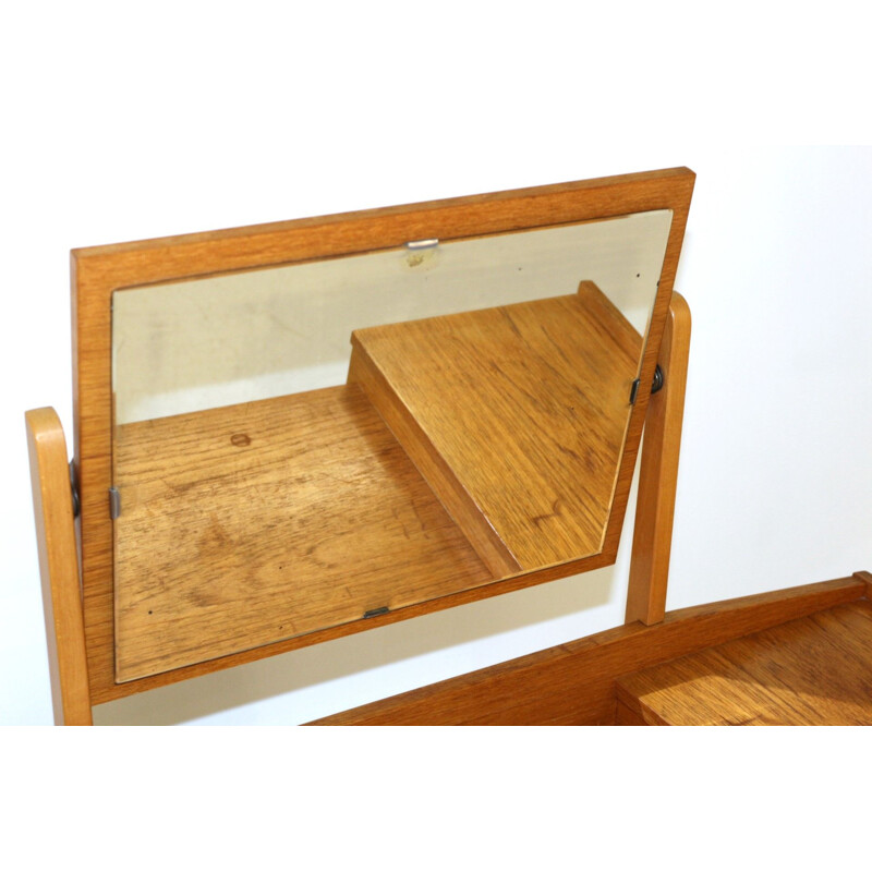 Vintage Swedish oak dressing table, 1960