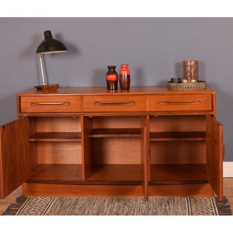 Mid century teak fresco plinth base sideboard for G Plan, 1960s