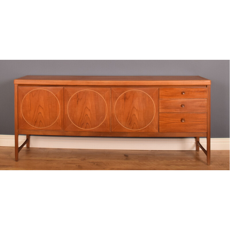 Mid century long sideboard Circle by Nathan, 1960s