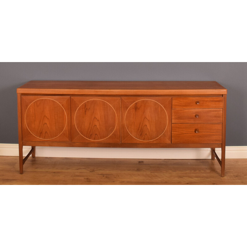 Mid century long sideboard Circle by Nathan, 1960s