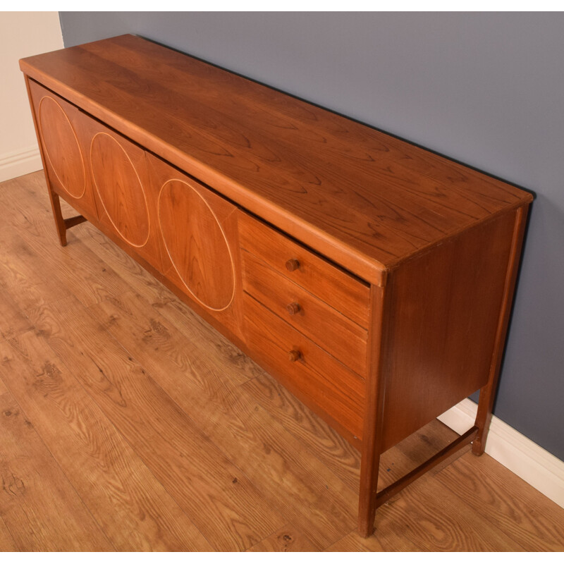 Mid century long sideboard Circle by Nathan, 1960s