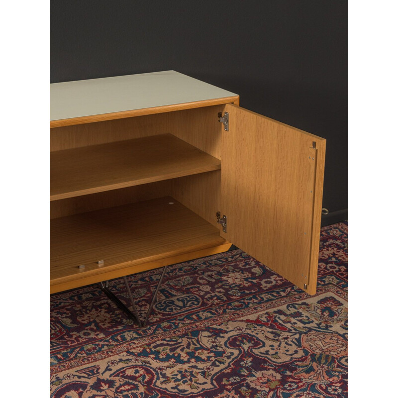 Vintage sideboard in oak veneer with 3 drawers for WK Möbel, 1960s