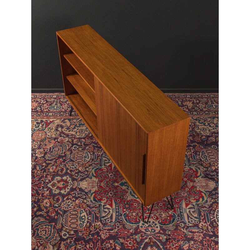 Mid century sideboard in teak veneer with sliding door for WK Möbel, 1960s