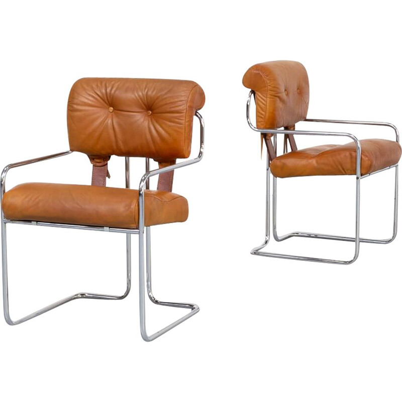 2 vintage Tucroma armchairs by Guido Faleschini Tucroma for i4 Mariani Italy 1970s