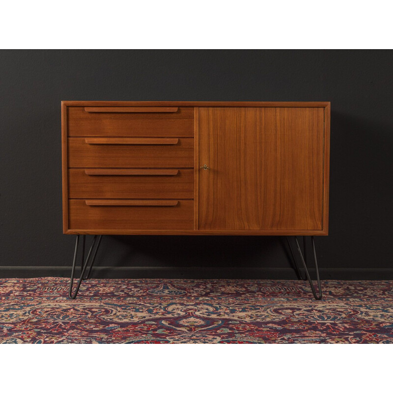 Mid century chest of drawers in teak veneer with 4 drawers for WK Möbel, 1960s