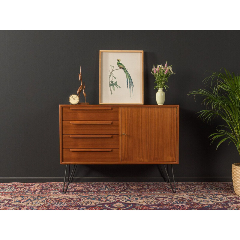 Mid century chest of drawers in teak veneer with 4 drawers for WK Möbel, 1960s