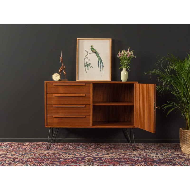 Mid century chest of drawers in teak veneer with 4 drawers for WK Möbel, 1960s