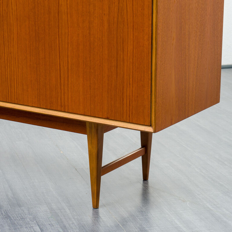 Vintage teak scandinavian sideboard with 4 drawers and 2 doors, 1960s