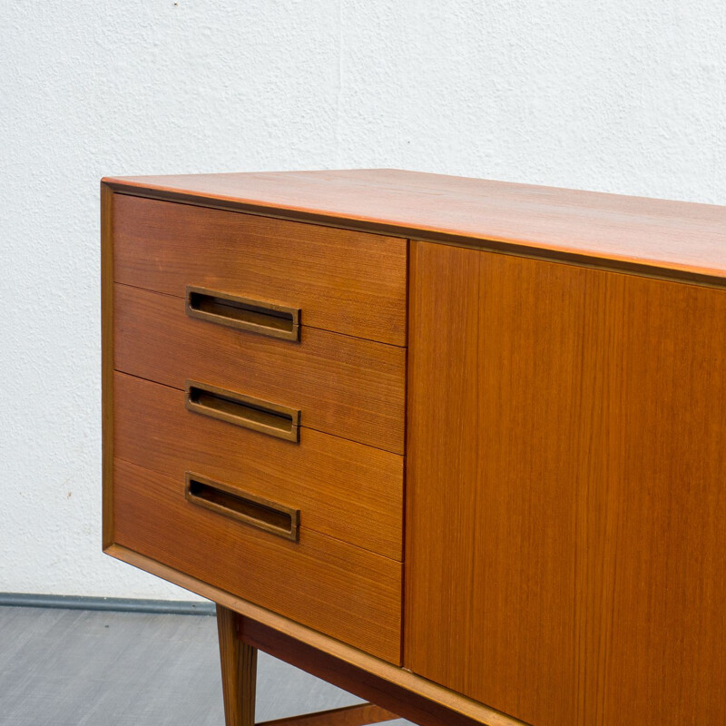 Buffet scandinave en teck avec 4 tiroirs et 2 portes, 1960s