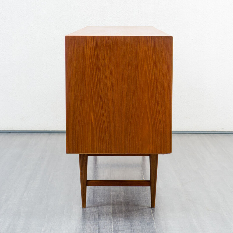 Vintage teak scandinavian sideboard with 4 drawers and 2 doors, 1960s