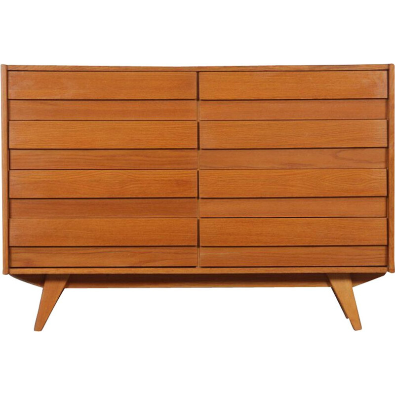 Vintage 8-drawer chest by Jiri Jiroutek, model U-453, 1960