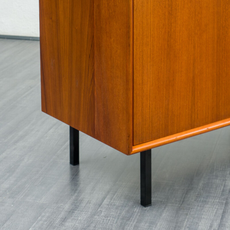 Mid century small sidebaord in teak veneer with 3 drawers, 1960s