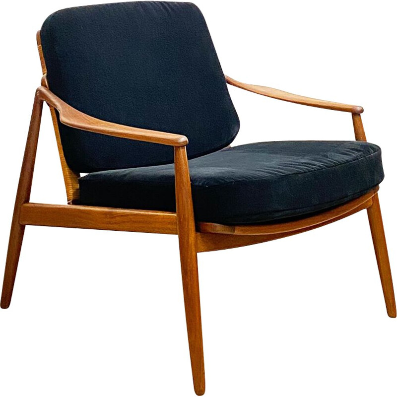 Mid century modern teak easy chair by Hartmut Lohmeyer for Wilkhahn Germany,1950s