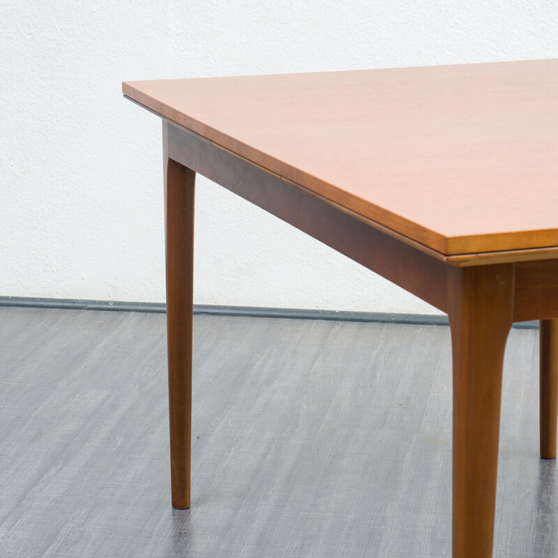 Mid century walnut dining table by Lübke, Germany 1960s