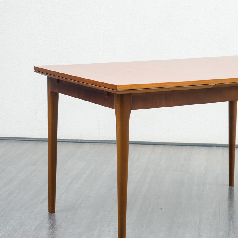 Mid century walnut dining table by Lübke, Germany 1960s