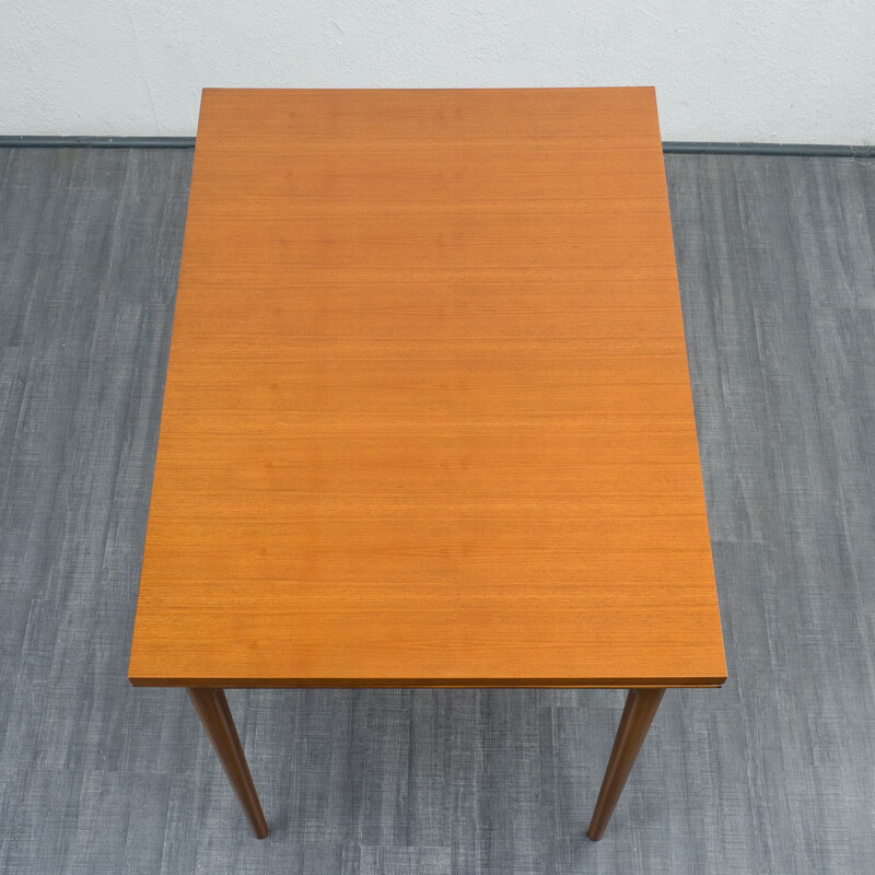 Mid century walnut dining table by Lübke, Germany 1960s