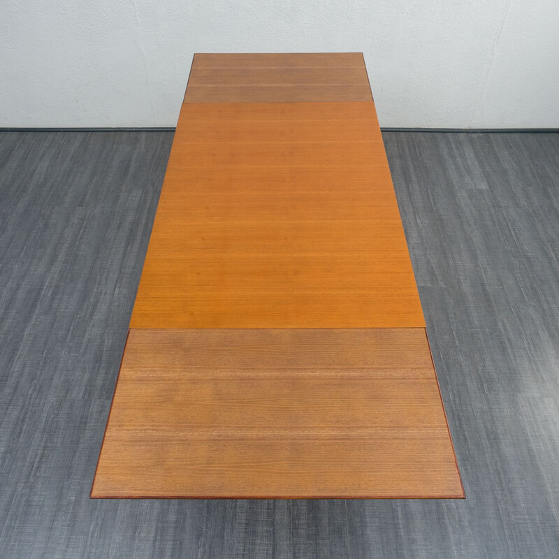 Mid century walnut dining table by Lübke, Germany 1960s