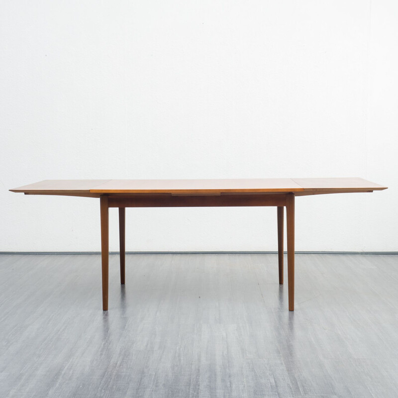 Mid century walnut dining table by Lübke, Germany 1960s