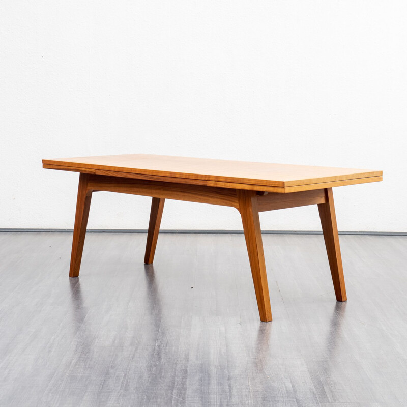 Vintage extendable coffee table in zebrano wood, 1960