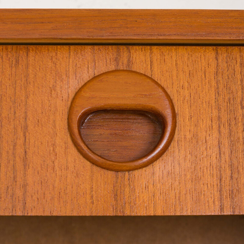  Pair of vintage teak scandinavian nightstands, Denmark 1970s