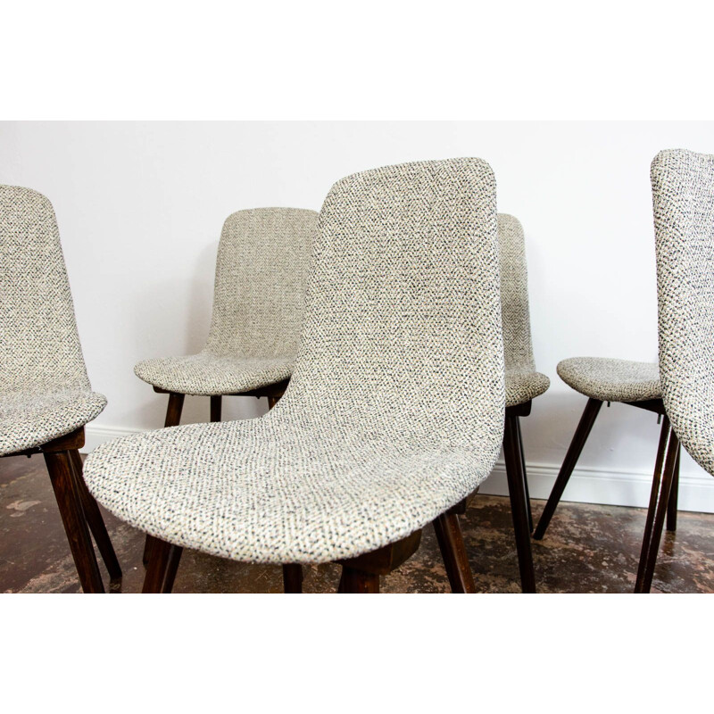 Set of 6 vintage dinning chairs  A-6150 by Radomsko from Zakłady Mebli Giętych, 1960s