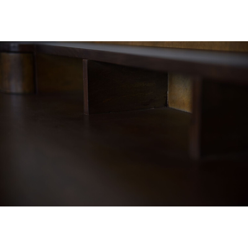 Mid-Century walnut desk, Germany 1950s