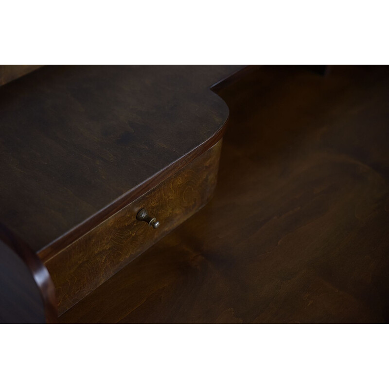 Mid-Century walnut desk, Germany 1950s