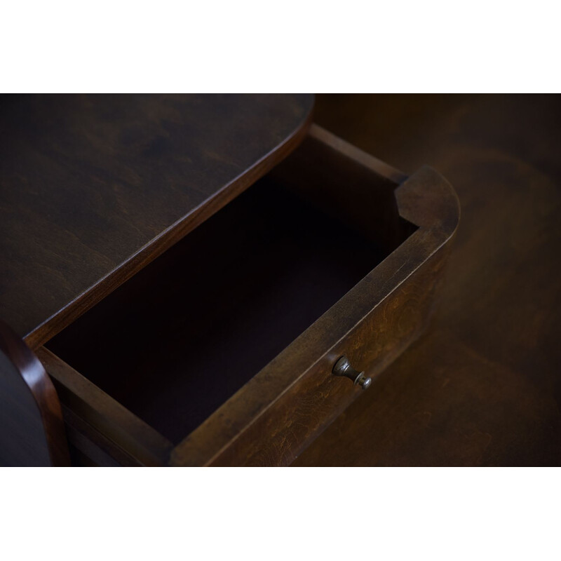 Mid-Century walnut desk, Germany 1950s